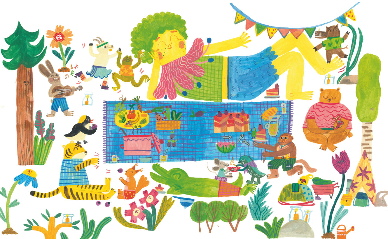 Rodzinne warsztaty ilustratorskie LATO, CHODŹ TUTAJ dookoła książki „Przywitanie lata” Marii Dek