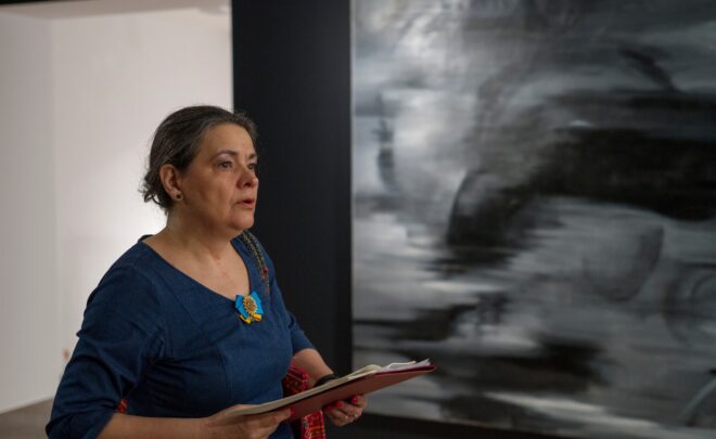 Oprowadzanie po wystawach w języku białoruskim z Aliną Wawrzeniuk